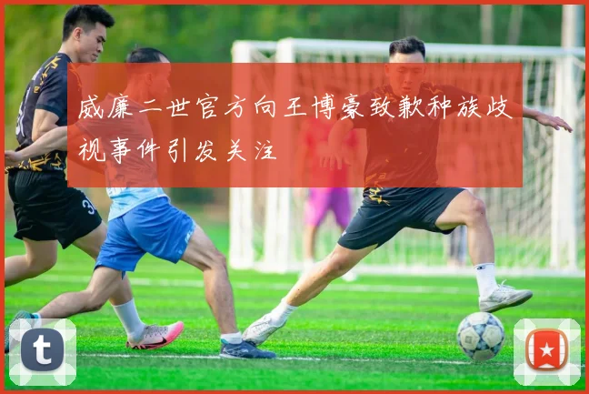 威廉二世官方向王博豪致歉种族歧视事件引发关注